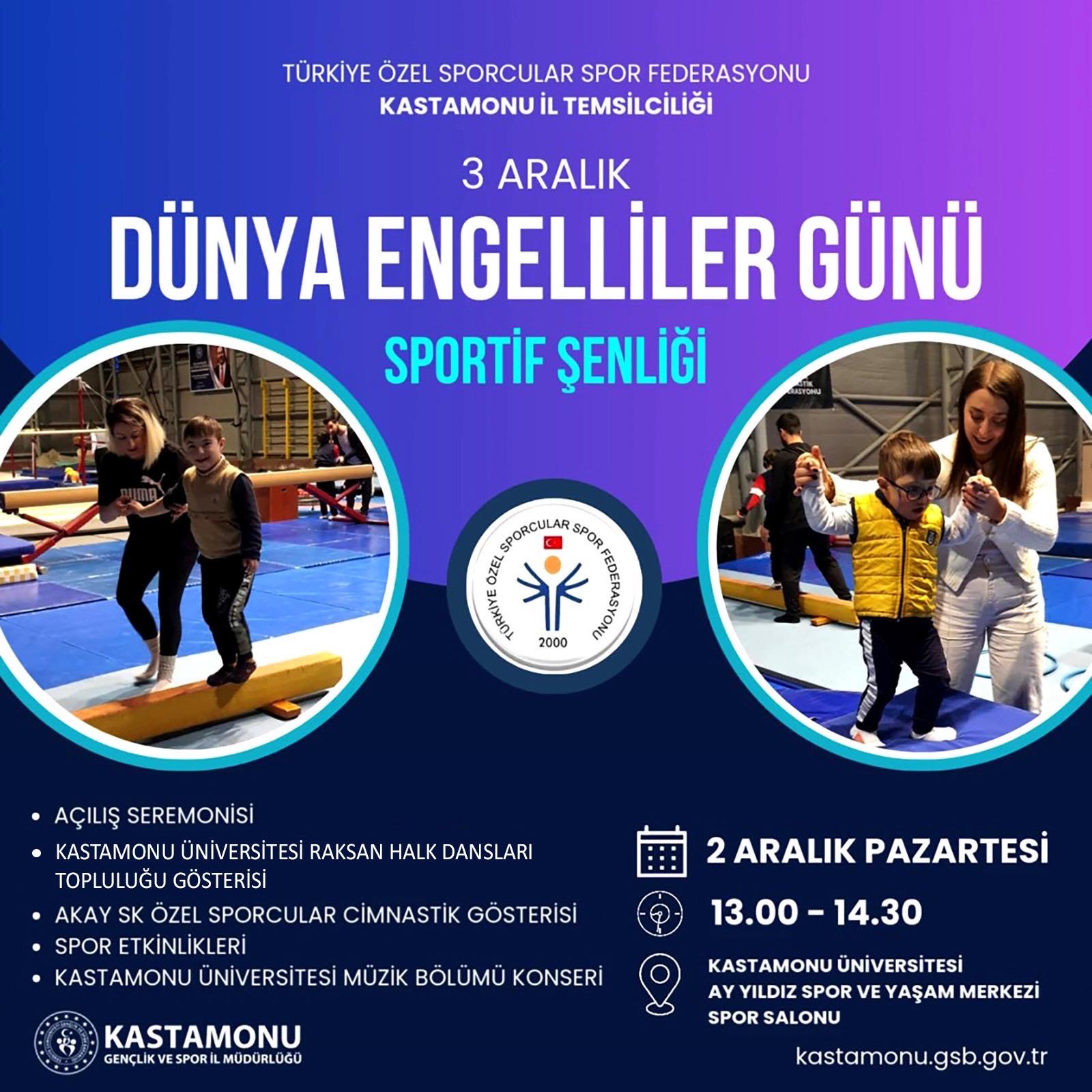 Dünya Engelliler Günü Sportif Etkinlik Şenliği